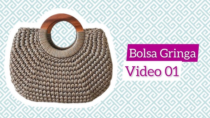 Bolsa Feminina de Crochê Clássica - Terracota - Bloom Loja Colaborativa