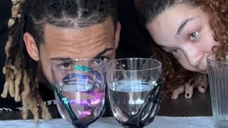 Fill the cup- Egg couples challenge 🤣