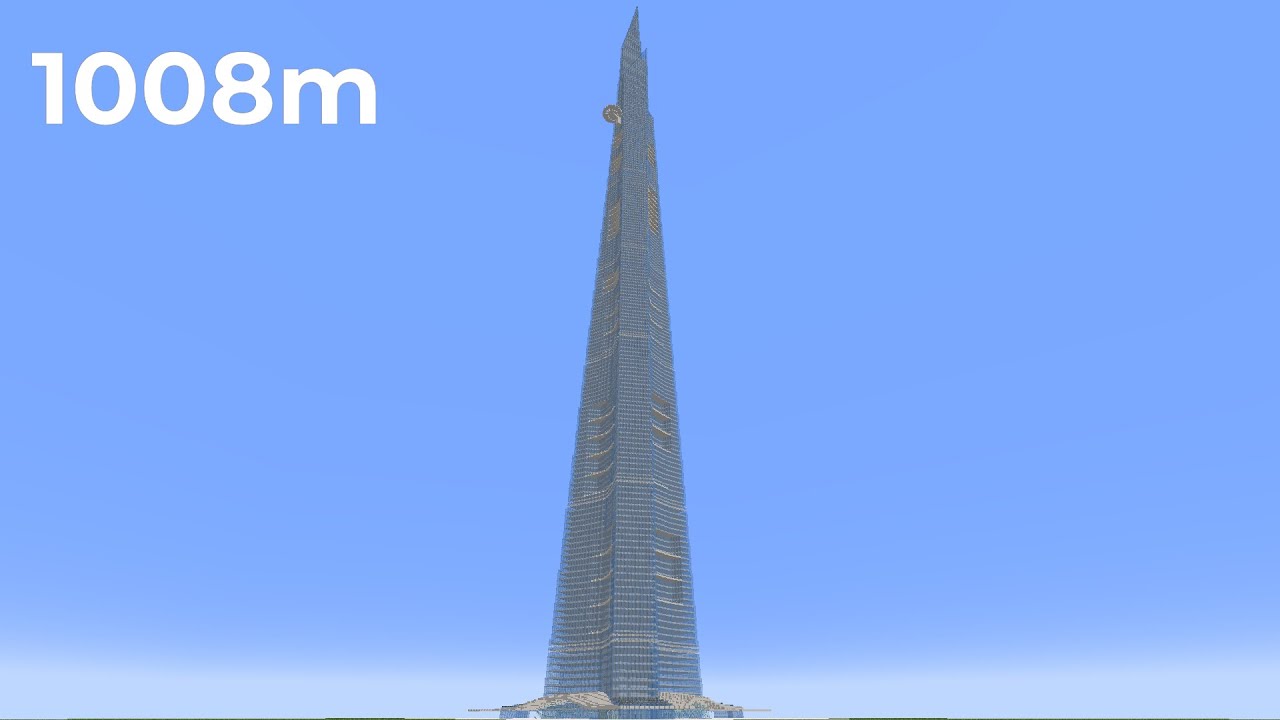 1008 Blocks High The Minecraft Jeddah Tower Showcase! YouTube