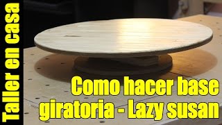 Base giratoria  / Mostrador giratorio / bases para pasteles Hecha con sobrantes de madera