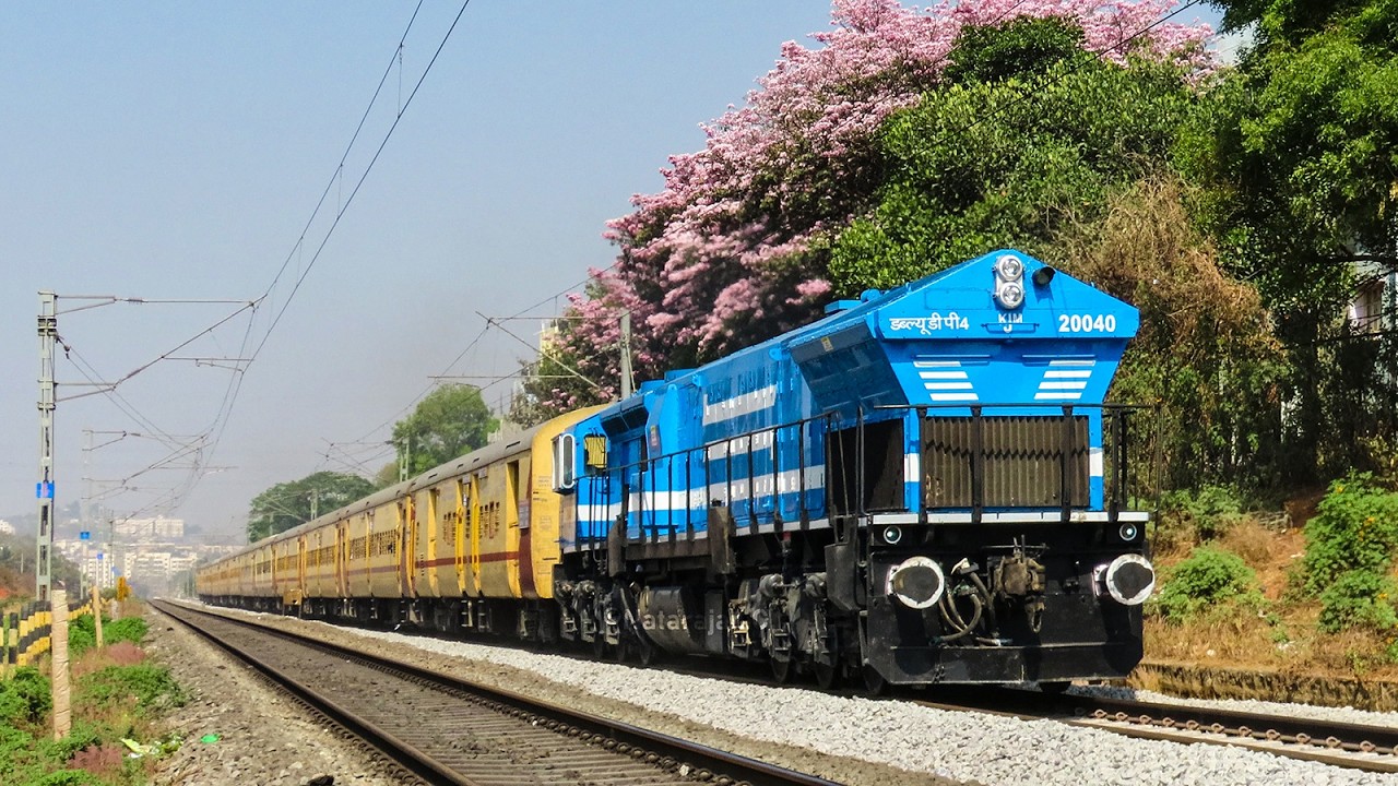 10 in 1 Diesel & Electric Trains Bengaluru Hubballi Shivamogga line, 2 New Superfast #indianrailways