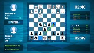 Chess Game Analysis: fermandro - kemalq : 0-1 (By ChessFriends.com)