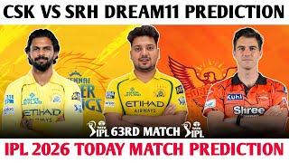 CSK vs SRH Dream11 Prediction | CSK vs SRH Today Match Prediction | CSK vs SRH Dream11 Team |#ipl screenshot 2