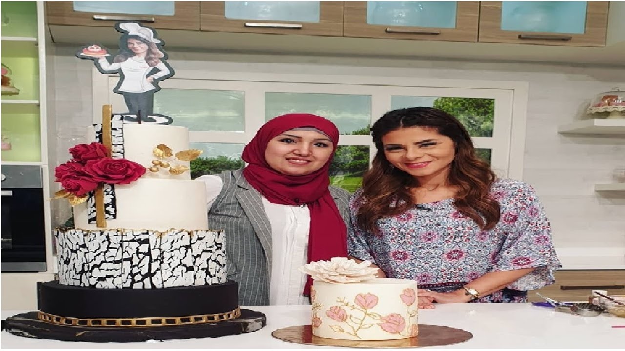 سفرة سالي مع سالي فؤاد | فقرة التزيين | تزيين تورتة الفرح - كيكة الزفاف مع دعاء