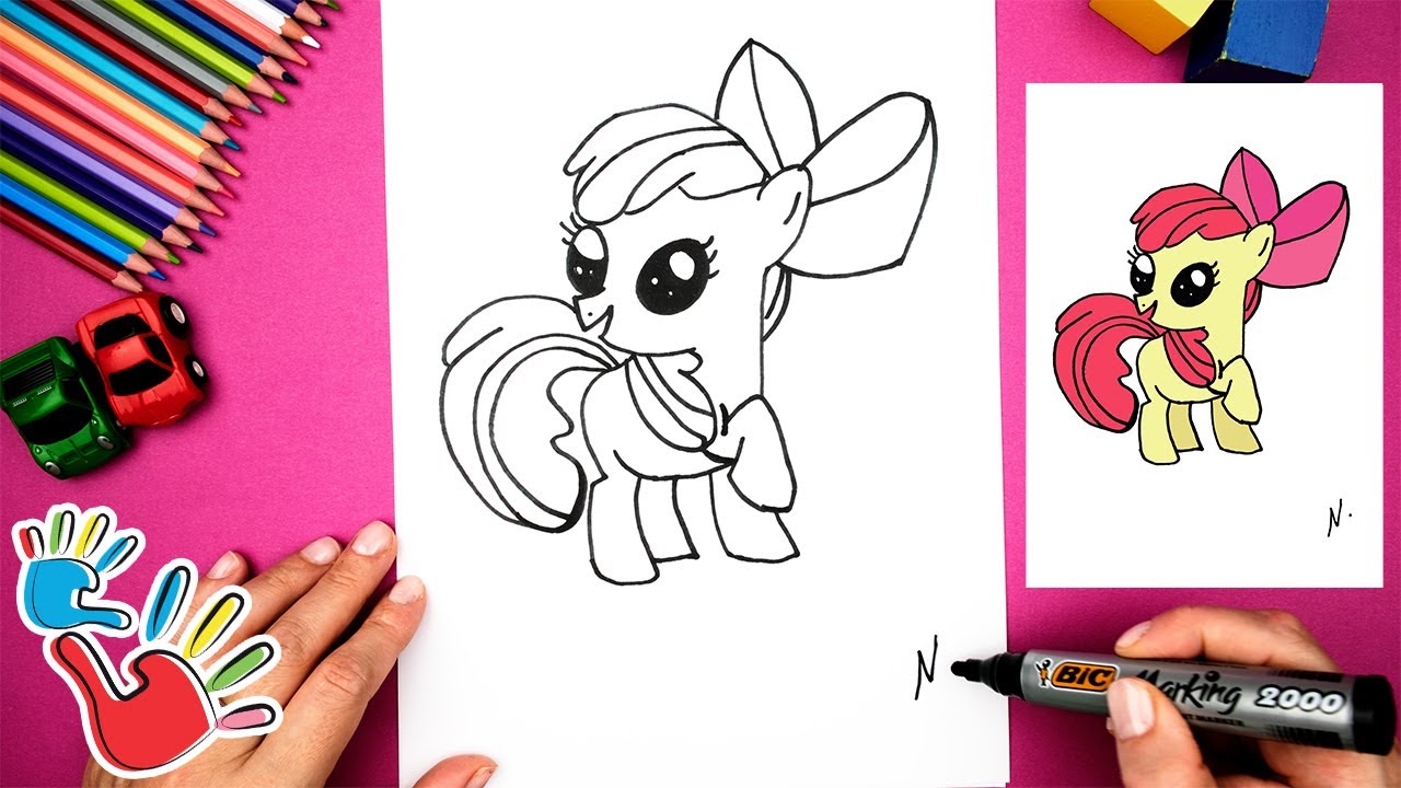 How to Draw Apple Bloom from My Little Pony | Fun Step-by-Step Tutorial ...