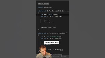 249  Stringbuilder vs string addition