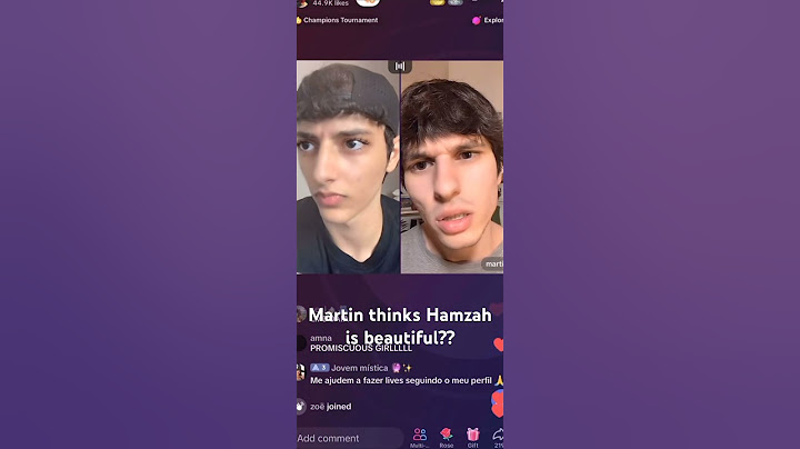Martin likes Hamzah with makeup on?? #live
