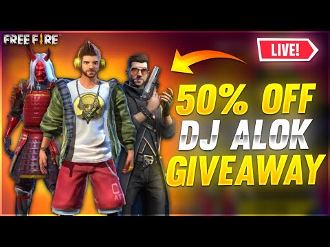 Dj Alok Giveaway & Diamonds | Free Fire Live - Garena Free Fire live