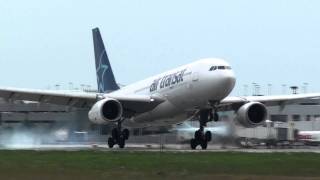 Air Transat A332 landing on 06R at YUL