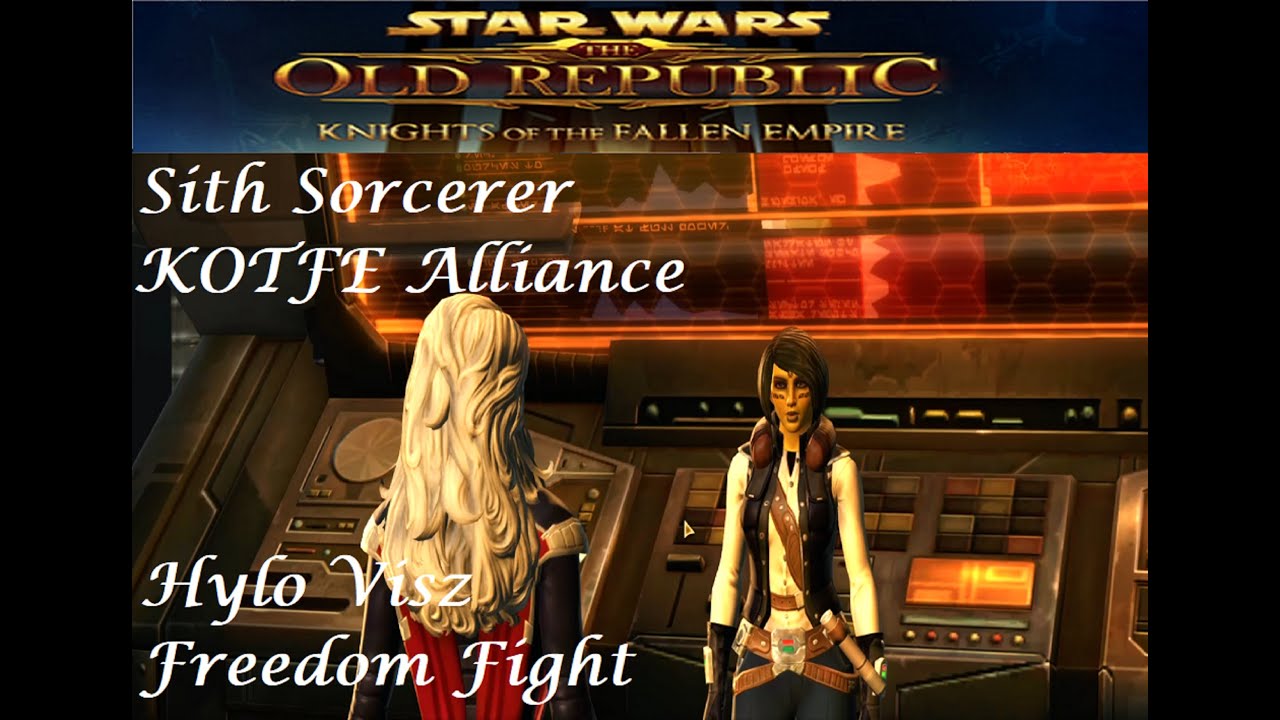Swtor Freedom Fight SWTOR Sith Sorcerer: KOTFE Alliance: Hylo Visz: Freedom Fight - YouTube