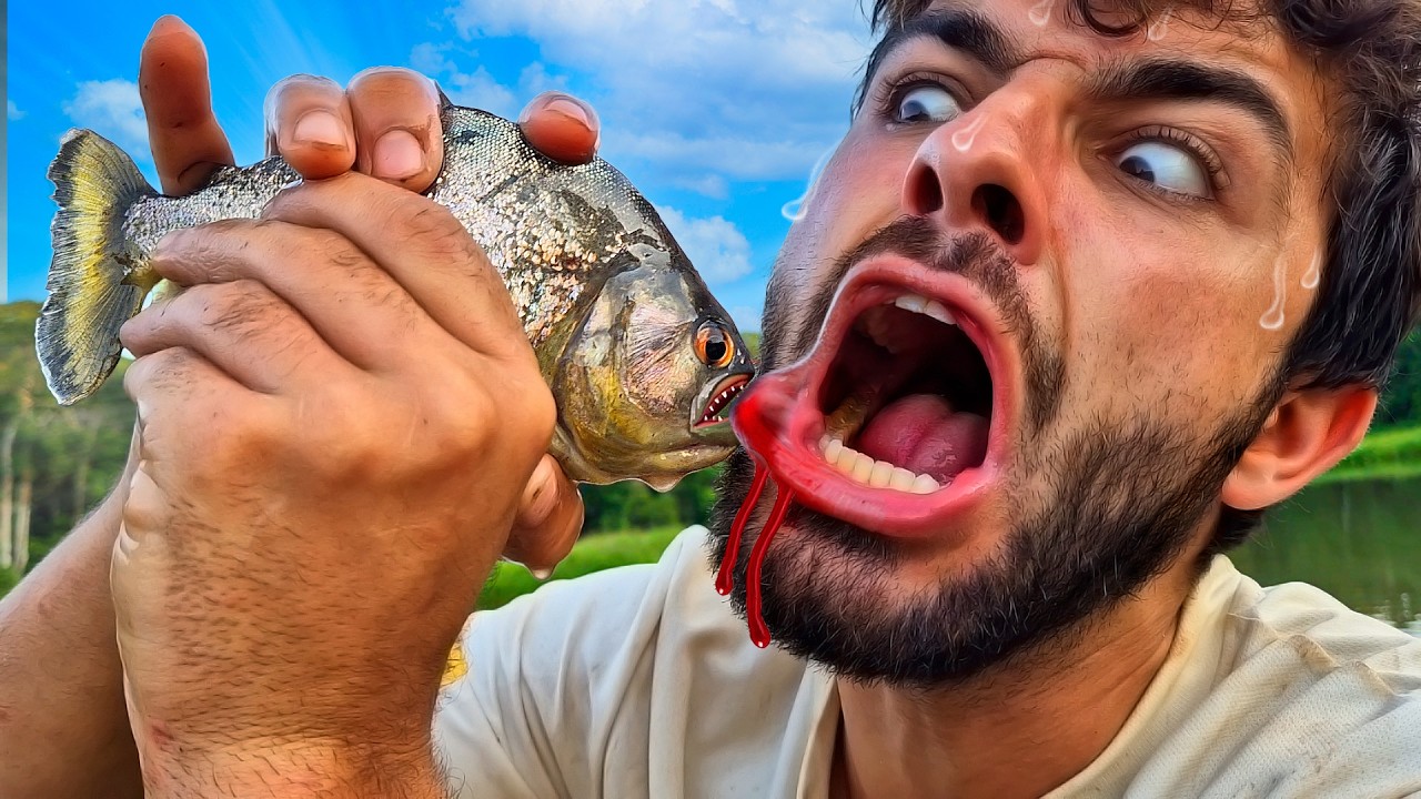 Русская рулетка с ДИКИМИ пираньями! (Укусы)