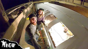 Never Seen Before Skoolie DIY Skylights For Tall People Part 1 | Bus Conversion