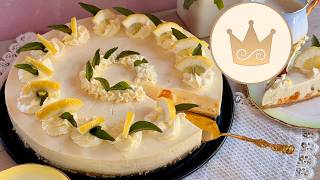 Refreshing Philadelphia Cake! No-Bake Lemon Cake. No Bake Cake | Recipe by SUGARPRINCESS