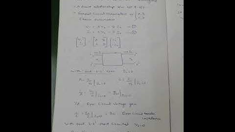 Two Port Network 08-12-20 Part 1