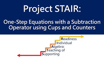 One-Step Equations - Part 4 ‖ Introduction to Equations ‖ Grade 6 ‖ Project STAIR