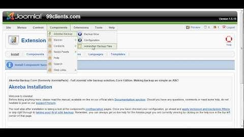 Joomla How To: How to install a component in Joomla 1.5. www.MyJoomlaCast.com