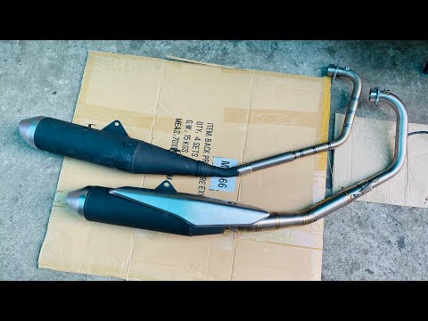 Video Độ cổ cho pô zin Suzuki Satria Raider Fi | Cổ titan |... - youtube