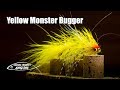 Yellow Monster Bugger - articulated streamer fly tying