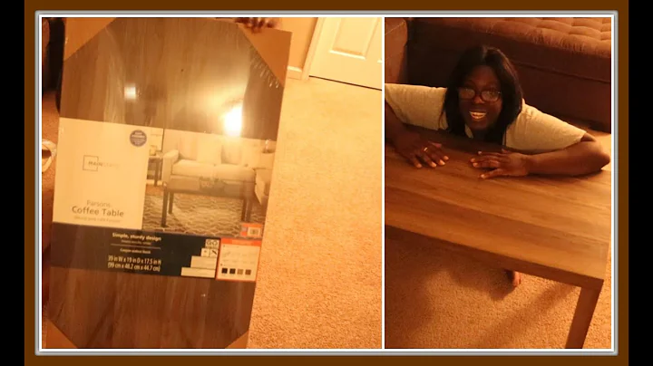 WATCH ME ASSEMBLE MY NEW COFFEE TABLE FROM WALMART