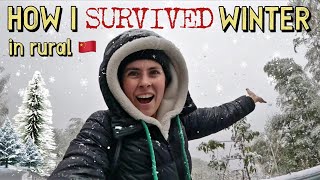 How I Got Through Winter Living In A Chinese Village! ❄️ 美国人入住中国农村，怎么熬过冬天！
