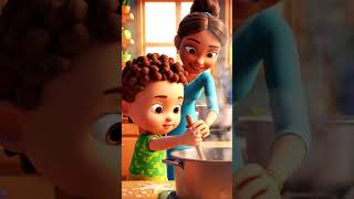 When Baby Helps Mom Cook ❤️ Funny &amp; Cute #Shorts