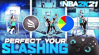 HOW TO MASTER SLASHING IN NBA2K21 - BEST ANIMATIONS + CONTROLLER CAM TUTORIAL