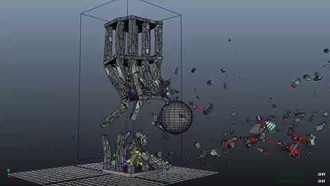 maya fx Building Collapse