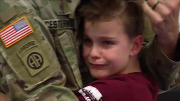 Soldier Surprises His Son During Taekwondo Class || GoViral