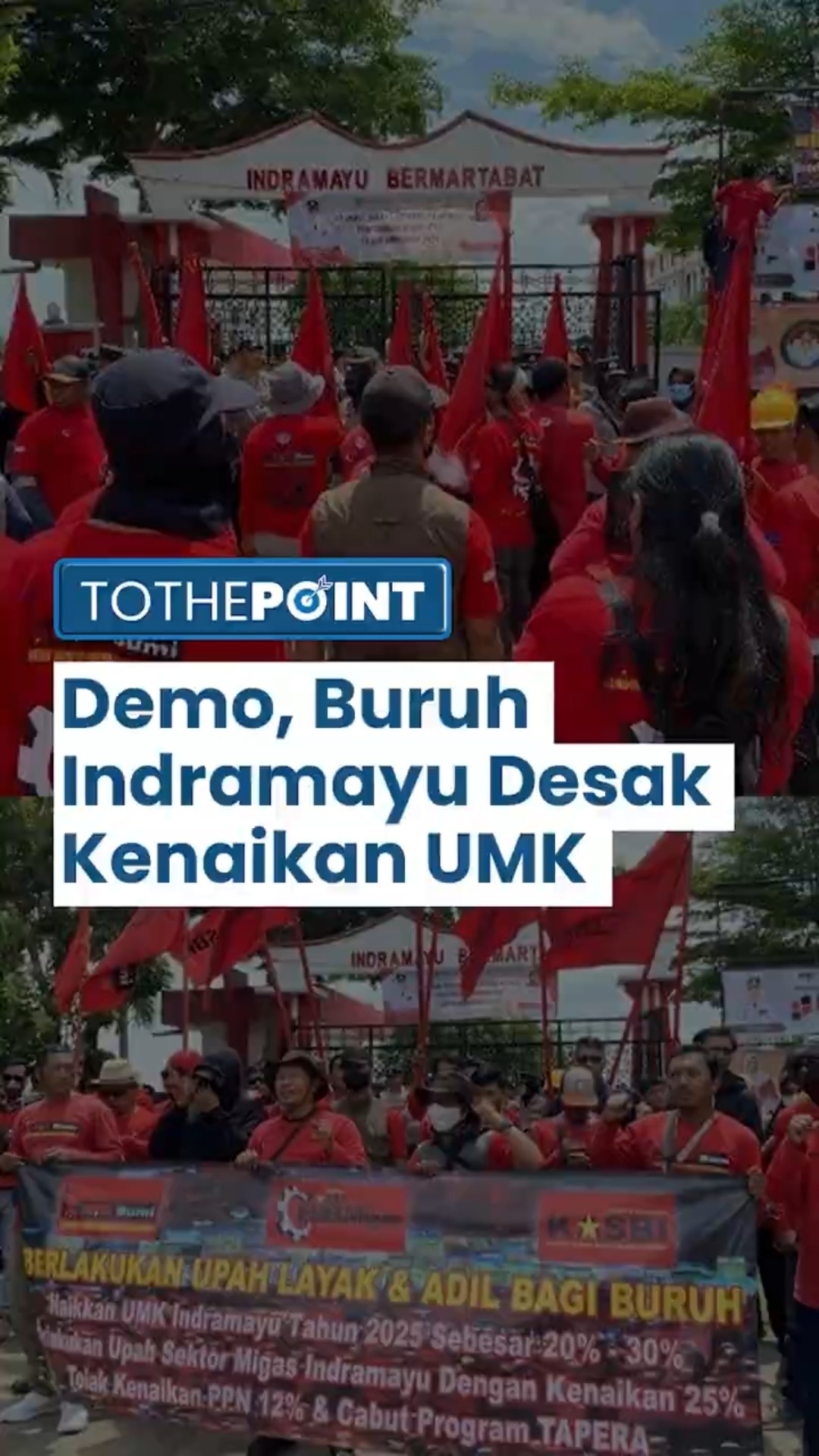 Tolak Kenaikan UMK 6,5 Persen, Serikat Buruh di Indramayu Adakan Demo, Minta Naik 20-30 Persen