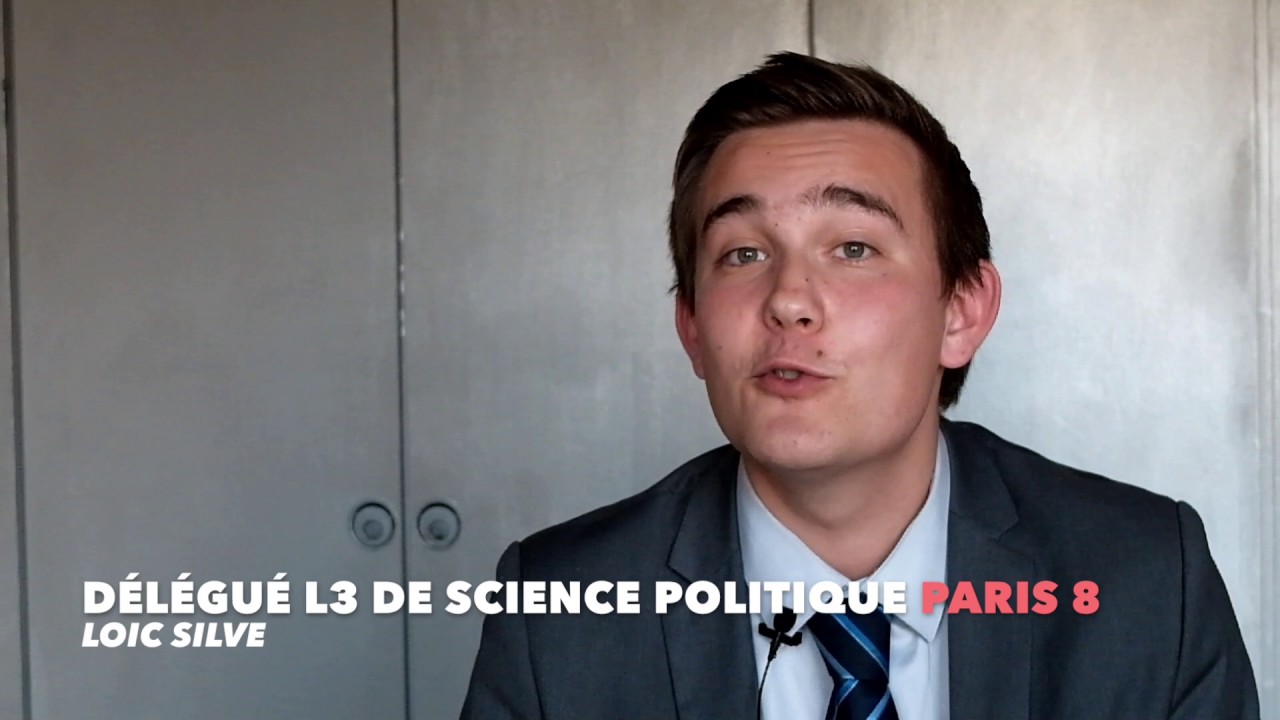 Face caméra : le délégué L3 de science politique de Paris 8 - YouTube