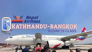 Nepal Airlines | Flying First Time | Kathmandu- Bangkok |Business Class | A330-200