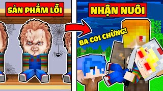 TÔ GÀ BÚP BÊ CHUCKY SẢN PHẨM LỖI ĐƯỢC GIA ĐÌNH NGHÈO NHẬN NUÔI TRONG MINECRAFT* TÔ GÀ BÚP BÊ CHUCKY