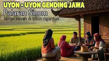Uyon Uyon  Gending Jawa Pengantar Tidur  Gending klasik Palaran sinom #suasanadesa #pemandangandesa