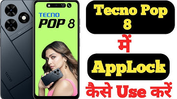 How to lock and unlock apps in Tecno Pop 8 || Tecno Pop 8 me applock kaise use kare ||