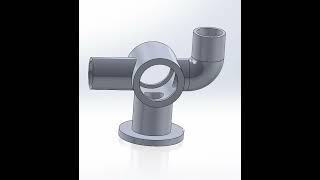 SolidWorks Tutorial Pipe - Project Curve #shorts