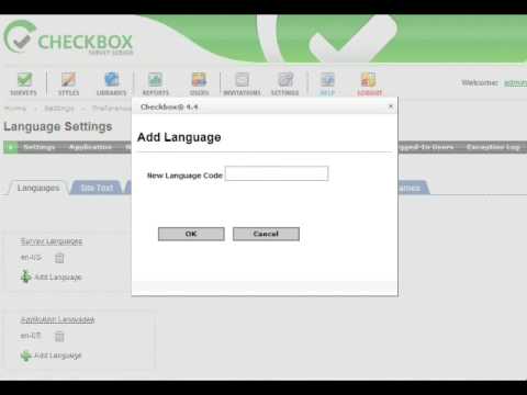 Checkbox Survey Multilanguage Installation Instructions