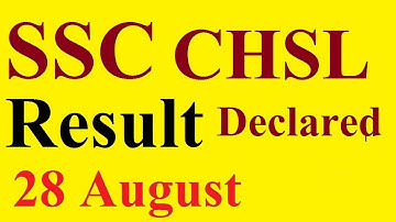 SSC RESULT DECLARED  | SSC CHSL RESULT DECLARED | SSC CHSL 2015 FINAL RESULT |
