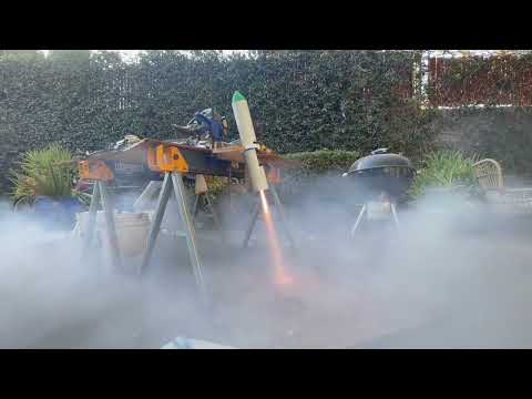 TVC rocket hold down rocket test #1