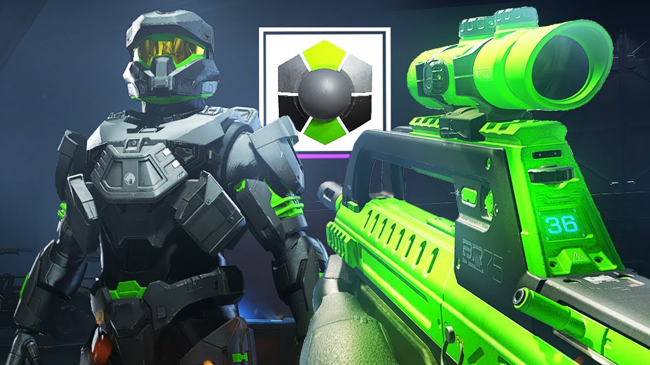 UNLOCK RAZER GREEN ARMOR COATING + BATTLE RIFLE WEAPON SKIN UNLOCKED IN HALO INFINITE!