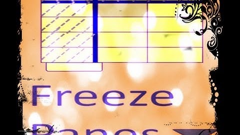 How to Freeze Panes and Split Cell Data into Multiple Cells in Excel 2010