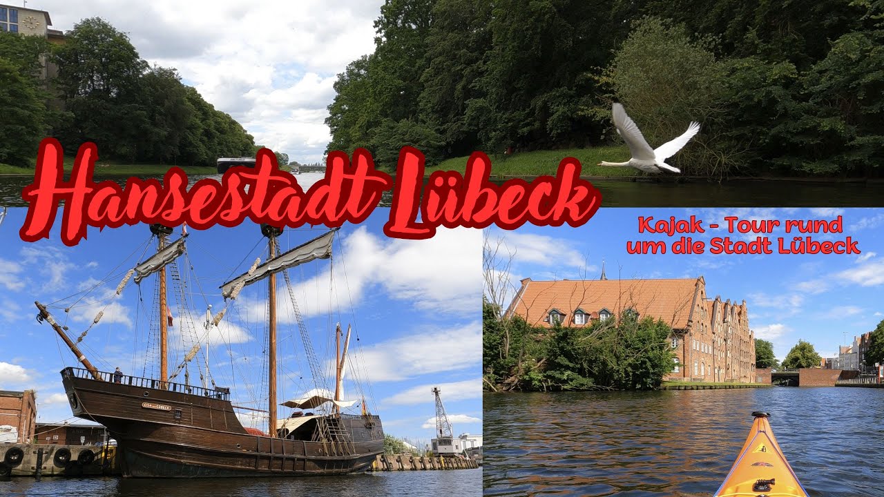 Kajak Tour Hansestadt Lübeck Ober / Untertrave Hafen Stadtgraben mit unseren beiden P&H Scorpio LV