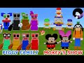 PIGGY FAMILY vs. MOKEY'S SHOW (Mickey Mouse Parody) but Henry Stickmin Distraction Meme in Minecraft