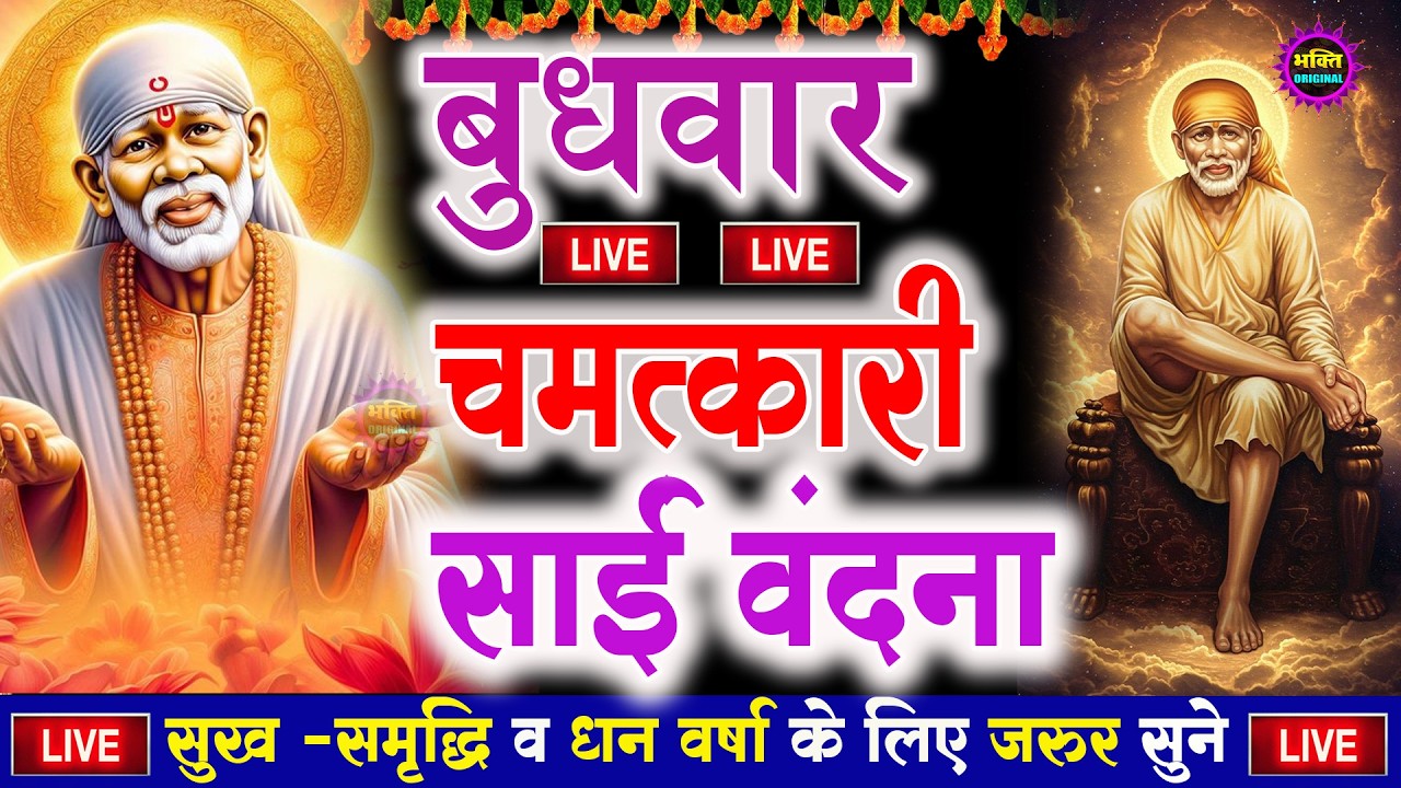 🔴आज शनिवार भक्ति साईं बाबा 24 घंटे के अंदर जिंदगी बदल देंगे ये चलाकर छोड़ देना Sai Ram Sai Shyam