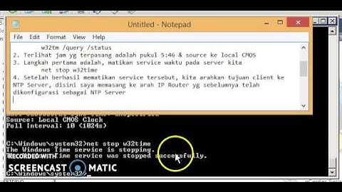 Configure & Synchronize time on windows server 2008