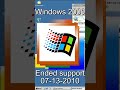 Windows versions that ended support in the 2010s #windows #nostalgia #microsoft #2010s