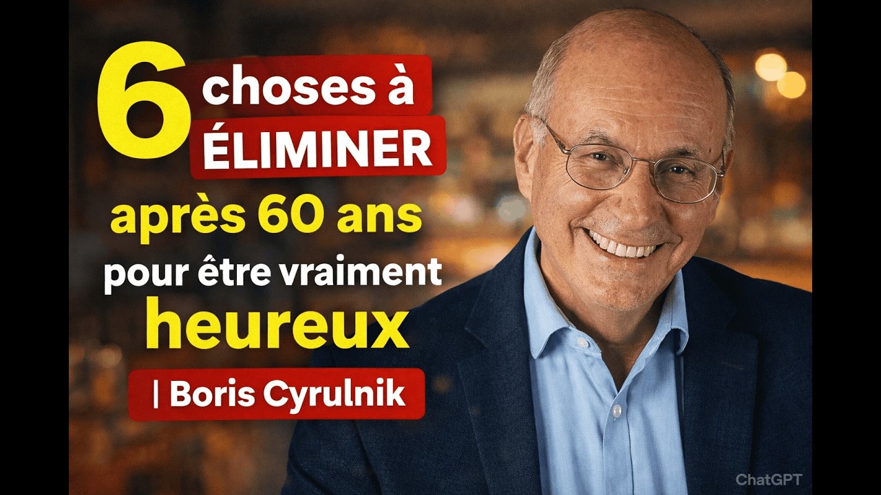 6 choses à éliminer après 60 ans pour être vraiment heureux | Boris Cyrulnik