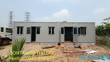 Container Thủ Đô chuyên sản xuất thi công container văn phòng, nhà container giá rẻ