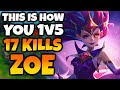 Let me show you the way of the zoe 1v5 17 kills insane outplays nostalgic fish game