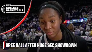 Bree Hall on Gamecocks REMAINING UNDEFEATED 🗣️ 'We're STICKING TOGETHER!' | ESPN College Basketball