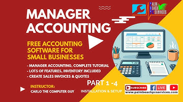 Manager Accounting Free For Book Keeping | Installation & Setup | Part 1 -  4